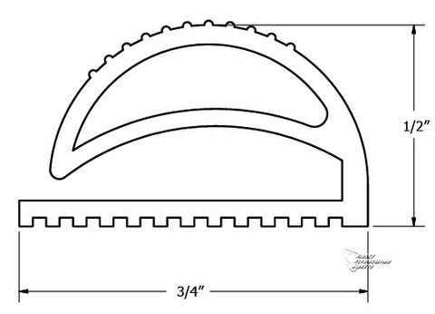 Custom Made Gasket Profile 804 (5804 ,048 ) For Drawers , Under Counter, Full Reach In & Walk In Cooler 