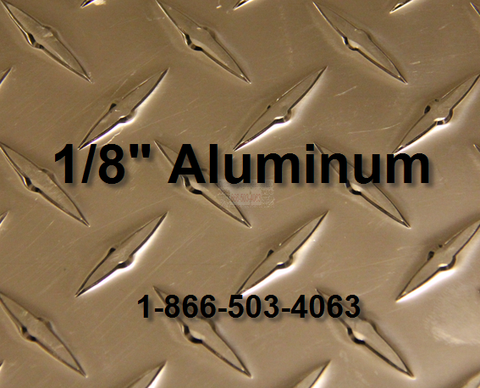 1/8" Aluminum Diamond Plate 144 " x 48"  ( 4' x 12' ) - full sheet Call For Price  1-866-503-4063