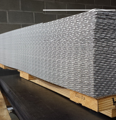 3/16"  6061 Dull - Mill finish Aluminum Diamond Tread Plate 4' x 10' 