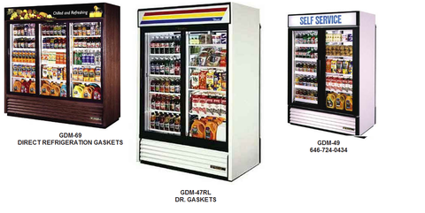 True Refrigeration Gasket # 810803 - Sized 25 5/8" X 54 1/8" for Model # GDM-47RL-RC