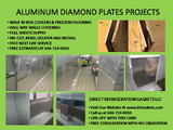 1/16" Aluminum Diamond Plate 120" x 48" - full sheet  ( 4' x 10) 3003 Shiny  