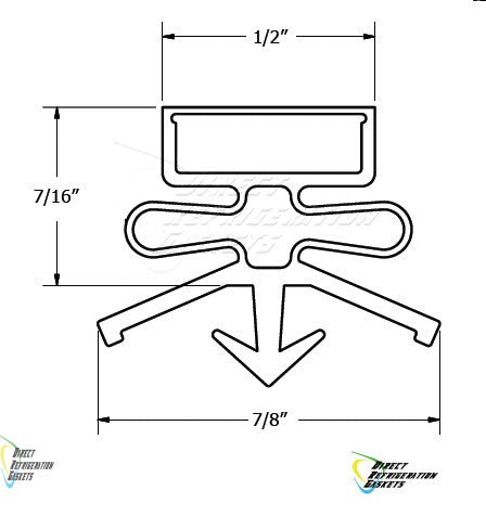 umbers: 679721, S55AT , R55AT  Migali Magnetic Gasket 24-3/8" X 58-5/8"  