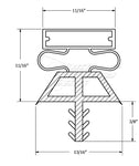 Custom Made Gasket Profile 018 (10-018 , 180 ) For  Walk In Cooler - Kolpak Gasket - Vollrath Gasket 