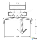 Amerikooler - American Panel Gasket 38   x  76 - Custom Made Gasket