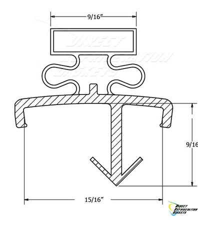 Amerikooler - American Panel Gasket 38   x  76 - Custom Made Gasket