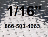 KCC - 1/16" Aluminum Diamond plate cuts  Total Material : 4 x 10 qty 2 x $225 4 x 8 qty 5 x  $195  Total : $1425 plus tax  No charge for cuts Free Delivery outside Manhattan  NO FOLDED CORNERS - FLAT CUT OF 8 X 48 NEEDED TO BE BEND BY CUSTOMER AT A LOCAL 