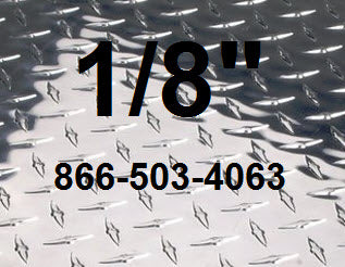 Yellowstone Hardware  Qty 50 of 1/8" aluminum diamond 3003 shiny  plate size 8" x 22"