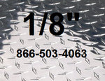 1/8" Stainless Steel Diamond Plate  48"  x 96 "  Grade 304 
