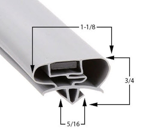 Avantco  COMMERCIAL GASKET DOOR 25" x 25 1/4" DART to DART  Profile 677