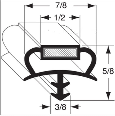 NORLAKE GASKET, 25 X 66-3/4" DART