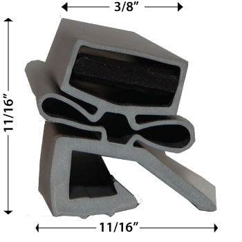 HOBART Gasket Part # 268821-X Size 24-3/4" X 61-1/2" MAG 4SC - Custom Made