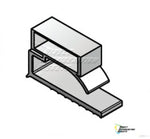Custom Made Gasket size 19 3/4" x 26 3/4" - Magnetic - Screwed on - 4 sided 