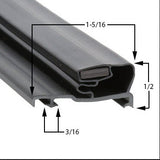 Custom Made Continental/Ardco Door Gasket 21 3/4" x 31 1/4" 