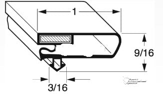 Arctic Air Gasket - Snap In Magnetic Size - 31 1/2" x 62"  ARCTIC AIR GSK 31-1/2 X 61" Models: GDR22CWLF1, GDR22CW, GDR22CWR, GDR22CWR2 , 11-666, 216657200 