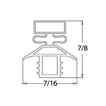 TRAULSEN Gasket Part # 32438- Size - 20-1169  50 1/2 X 15 1/2 MAG 4SC Models:  URDT224DUT, RDT224DUT, URS48DT Numbers: 32438, 32438-00, 3243800, 341-32438, 341-32438-00, 341-3243800, 34132438, 34132438-00, 3413243800