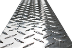 3/16"  Aluminum Diamond Tread Plate 5' x 10'   3/16 in. Aluminum Diamond Plate 60" x 120"  .1875" Aluminum Diamond full sheet 5 x 10 3003 has shiny bright finish , mirror finish   3003-H22 Aluminum Diamond Plate - The brilliant shine of Aluminum Diamond P