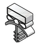Custom Made Gasket Profile 301 (10-130 , 130) For  Drawers , Under Counter , Reach In and Walk In Cooler
