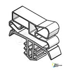 Delfield Gasket  Gasket Size 23 x 59 1/8 Part #  170-1279 Models: 6025XLS, 6025XLSR, 6051XLS, 6051XLSR, 6076XLS, 6076XLSR, 6125XLS, 6125XLSR, 6151XLS, 6151XLSR, 6176XLS, 6176XLSR Numbers: 170-1279,  1701279, , 74-1259