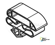 Anthony Door Gasket  27-3/8 x 76-7/8 - Magnetic - 4 sides profile 1510 (Anthony door) 02-16199-0011 Door Gasket - 401, 401B & 401D, 27-3/8 x 76-7/8