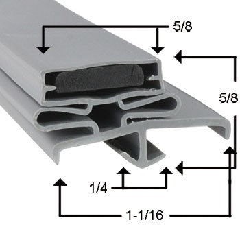 DELFIELD Gasket Part # 170-1125- Size - 20-10-516 29 3/4 X 12 MAG 4SC