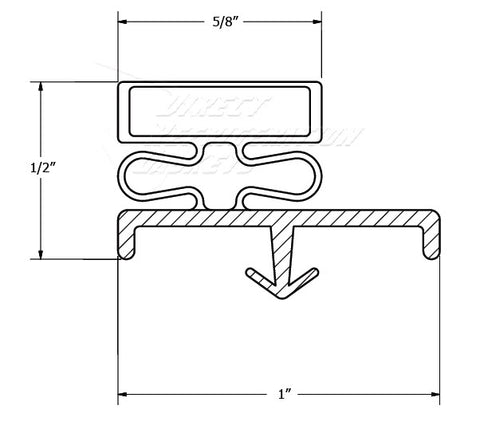 NOR-LAKE Gasket Part # 078860- Size -   60 3/16 X 24 3/4 MAG 4SC Models:  GF1SSD, GF482, GR482, GR1SSD, GR482WAW, NR522SSS, NF482SAS1, NF241SSS, NR482SSS, NF212SMS, NR211SMS, NR803SSS, NR482SAS0, GF2SSD, NF482, NR763SMS, NF482SMS, NF522SSS, GR3SSD, GR2SSD