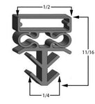 Barr Custom made gasket 24 1/2" x 71" - 4 sided - magnetic 