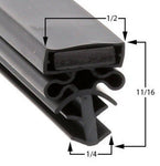 Barr Custom made gasket 24 1/2" x 71" - 4 sided - magnetic 