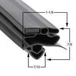 TRUE 917481  GASKET, TBC/TUR/TWC-24, WIDE 21 15/16" X 27 3/4" BLACK