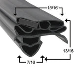 TRUE 917481  GASKET, TBC/TUR/TWC-24, WIDE 21 15/16" X 27 3/4" BLACK