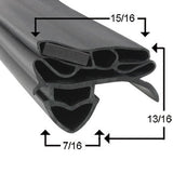 TRUE 917481  GASKET, TBC/TUR/TWC-24, WIDE 21 15/16" X 27 3/4" BLACK