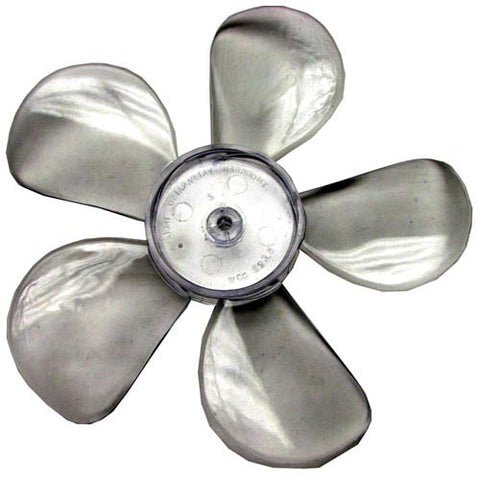 EVAPORATOR FAN BLADE 5-1/2" CCW BLADE, 3/16" HOLE, 5 BLADES, GRAY ROTATION LOOKING FROM BACK OF BLADE - MOTOR SIDE - FACING AIR DISCHARGE. FOR FAN MOTOR # 68-1168