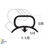 Beverage Air Gasket  CABINET 48-5/8" 712-025D-04	 712025D04	 BVA712-025D-04	 BVA712025D04																																																																				27-648	CAB GASKET; 58"	  SM58N;  SM58; SMF58S	, STF58