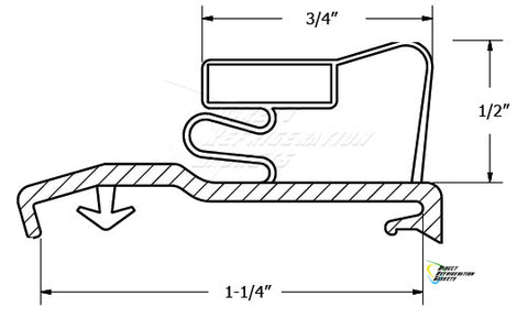 CUSTOM MADE ARDCO Gasket  62 3/4"  X 22 MAG 4SC