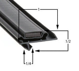 Custom Made Gasket Size 34 1/4" x 81 1/2" -  3 Sided - Magnetic Gasket