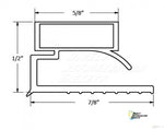 Custom Made Gasket size 19 3/4" x 26 3/4" - Magnetic - Screwed on - 4 sided 