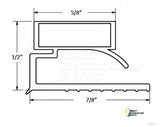 Custom Made Gasket size 19 3/4" x 26 3/4" - Magnetic - Screwed on - 4 sided 