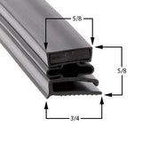 Custom Made Joseph & Curtis  52 1/2" x 84 1/2" - Black Magnetic - screwed on  