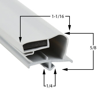 GLASTENDER GASKET, 22-3/8 X 32 AC MFR Part #: 06004390  Fits models :BB108 BB48-GLASTENDER BB60 BB84