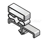 Custom Made Gasket - Magnetic - 3 Sided - Size 30" x 78" 