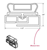 4 sides Custom Made Gasket Retainer and Gasket System 69 x 36