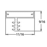 Custom Made Gasket Profile 544  Size 31 3/8" x 19 1/4" Dart to Dart