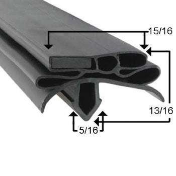 True 974930 GASKET TFP-64M WIDE BLK Size 26" x 31"   Fits Models  TFP-64-24M, TFP-32-12M, TFP-64-24M-D-2 Width (Inches)	26.0 Length (Inches)	31.0