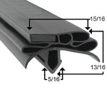 205014  True Gasket True Mfg Gasket  22 3/8" X 25 3/8" - New Profile  - Dart to Dart 