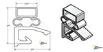 HOBART Gasket Part # 280984-17- Size - 20-1059  68 X 30 1/4 MAG 3SC Models: QE2R, HEF3, DE3, QE, QE3, QE1, QE2, QEF3 Numbers: 239610, 280984-17, 28098417