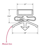 Custom Made Gasket Profile 601 (6601 , 016 ) For Drawers , Under Counter, Full Reach In & Walk In Cooler  This Profile is being use on some of the doors of the following manufactures:True Mfg., Beverage Air, Hussman, Kelvinator, Leer, McCall, Migali, Lead