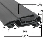 Anthony Door Gasket 21 3/4 x 64 - MAG - 4 sides - Corner to Corner