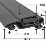 Anthony Door Gasket 21 3/4 x 64 - MAG - 4 sides - Corner to Corner