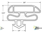 Custom Made Glass Door Gasket size 28" x 78" (Default)