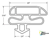 Custom Made Gasket 23 3/16 x 71 1/16 - Magnetic - 4 sided 