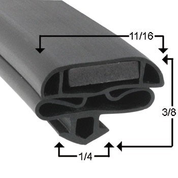 ANTHONY Gasket Part # 20-10104-1011- Size - 20-1510 62 5/8 X 24 1/2 MAG 4SC